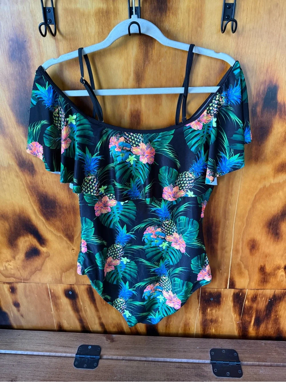 Bundle Tropical Pineapple & Watermelon Swimsuits - Black & Pink